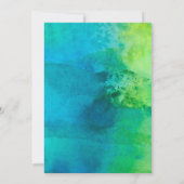 Invitation Douche Couples | Tropical Watercolor Gold Script (Dos)