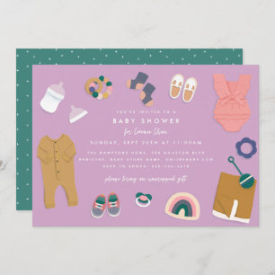 Invitation Douche d'affichage Lavender