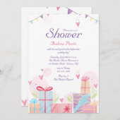 Invitation Douche d'amour Fête des mariées (Devant / Derrière)