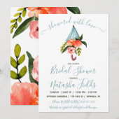 Invitation Douché D'Amour ! Parapluie, Fête des mariées de pr (Devant / Derrière)