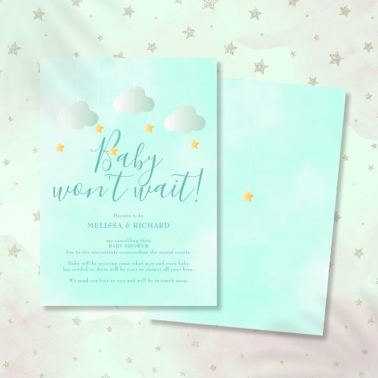 Invitation Douche d'annulation de baby shower par Mail Neutra