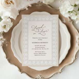 Invitation Douché dans l'Amour Doux et Neutre pour une Fête d