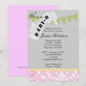 Invitation Douche de barbecue du bébé Q, mignonne (Devant / Derrière)