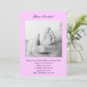 Invitation douche de bébé (Debout devant)