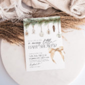 Invitation Douche de bébé Noël confortable et joyeuse