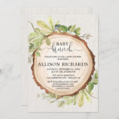 Invitation Douche de brunch rustique pour bébé neutre genre (Devant / Derrière)