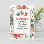 Invitation douche de cadeaux de Noël la plus grande (Debout devant)