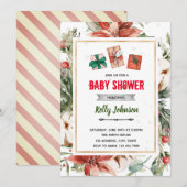 Invitation douche de cadeaux de Noël la plus grande (Devant / Derrière)