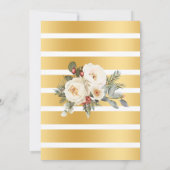 Invitation Douche de café Fleurs Blanches d'Hiver Bulles & Br (Dos)