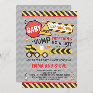Invitation Douche de camion d'invitation de baby shower de