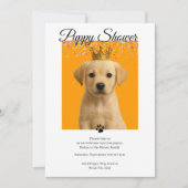 Invitation Douche de chiot mignonne adoption de chien personn (Devant)