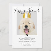 Invitation Douche de chiot mignonne adoption de chien personn (Devant)