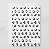 Invitation Douche de chiot mignonne adoption de chien personn (Dos)