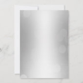 Invitation Douche de couple | Argent élégant (Dos)