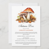 Invitation Douche de couple automnal rustique (Devant)