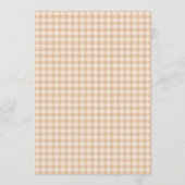 Invitation Douche de couple Boots & Brews Gingham (Dos)