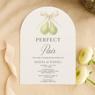 Invitation Douche de Couple Elegant Perfect Pair