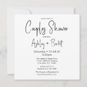 Invitation Douche de Couple Photo Moderne (Dos)
