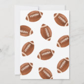Invitation Douche de couples de football (Dos)