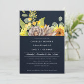 INVITATION DOUCHE DE COUPLES FLORAUX EUCALYPTUS DE MARINE SUN (Debout devant)
