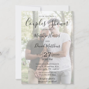 Invitation Douche de couples LGBTQ photo moderne 2