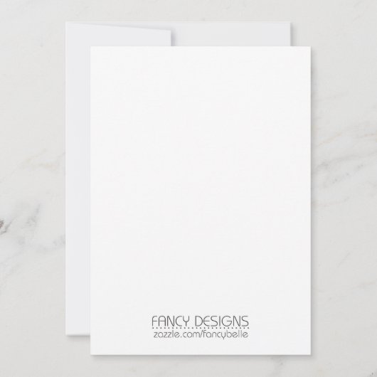 Invitation Douche de cuisine (Dos)