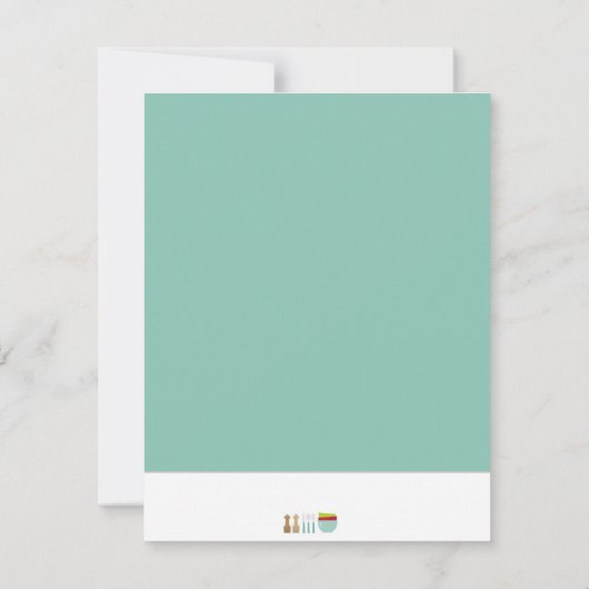 Invitation Douche de cuisine (Dos)