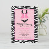 Invitation Douche de fantaisie Bachelorette de lingerie de (Debout devant)