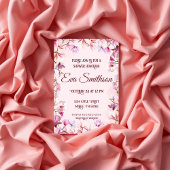 Invitation Douche de Fleurs de Cerisier Roses