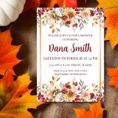 Invitation Douche de Fleurs Sauvages d'Automne Cha
