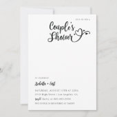 Invitation Douche de Hearts Couple (Devant)