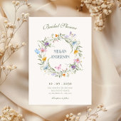 Invitation Douche de la couronne de fleurs