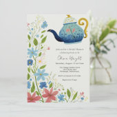 Invitation Douche de la fête du thé nuptiale (Debout devant)