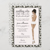 Invitation Douche de la mariée Empreinte de léopard (Devant / Derrière)