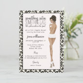 Invitation Douche de la mariée Empreinte de léopard (Debout devant)