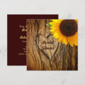 Invitation douche de la nacelle de tournesol de la région du (Devant / Derrière)