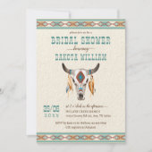 Invitation Douche de la nuptiale du boho du sud-ouest (Devant)