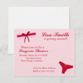 Invitation Douche de lingerie (Devant / Derrière)