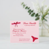 Invitation Douche de lingerie (Debout devant)