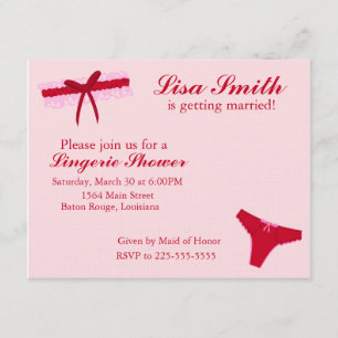Invitation Douche de lingerie