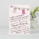 INVITATION DOUCHE DE LINGERIE DE //D'INVITATION DE PARTIE DE (Debout devant)