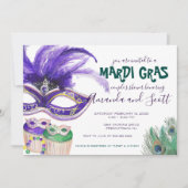 Invitation Douche de Mardi Gras Couple (Devant)