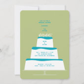Invitation Douche de Mariage Turquoise glacé mood Couple (Devant)