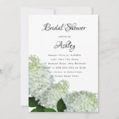 Invitation Douche de Mariée Hydrangea Blanc (Devant)