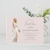 Invitation Douche de mariée moderne (Debout devant)