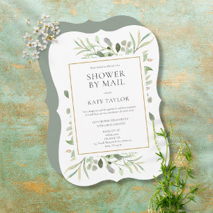Invitation Douche de Mariée par Courrier à Longue Distance av