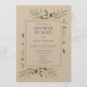 Invitation Douche de Mariée par Courrier à Longue Distance Ru