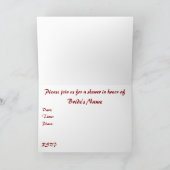 Invitation douche de mariée : Pink Paisley : (Intérieur)