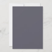 Invitation Douche de Mariée | Rose Fluide Abstraite Gris et O (Dos)