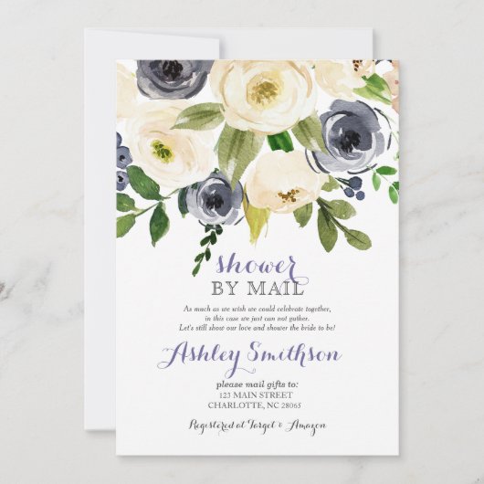 Invitation Douche de marine par douche à nage par courrier (Devant)